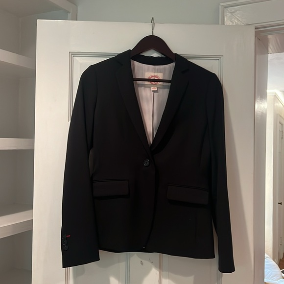 Stretch Wool One-Button Jacket - Picture 7 of 8